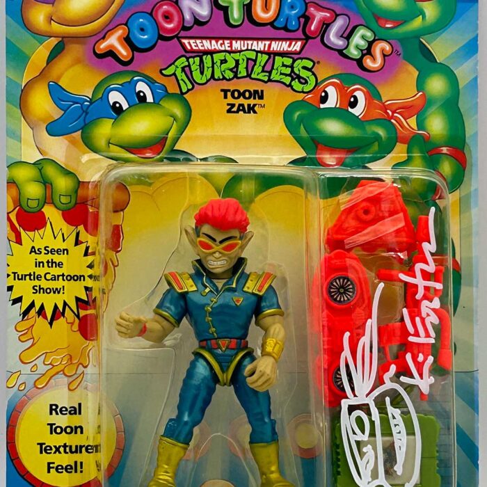 1992 Playmates Toon Zak with Signed Remarque and Hologram Label of Provenance
