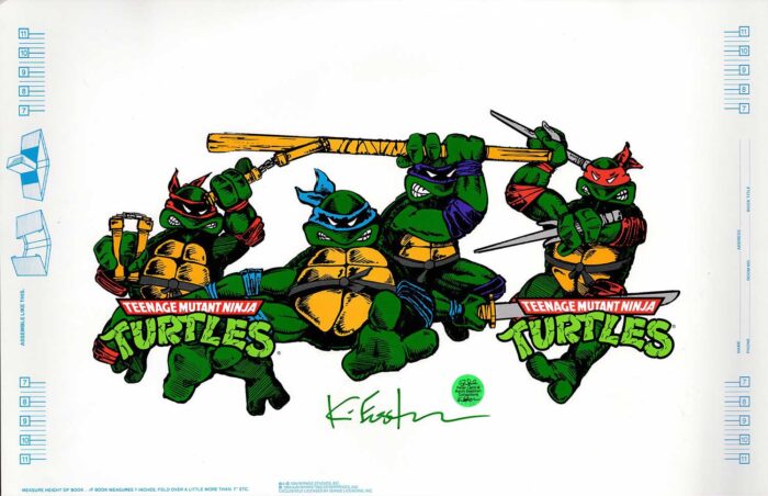 1989 Vintage Fan Club Book Cover Poster Signed by Kevin – Four Dudes