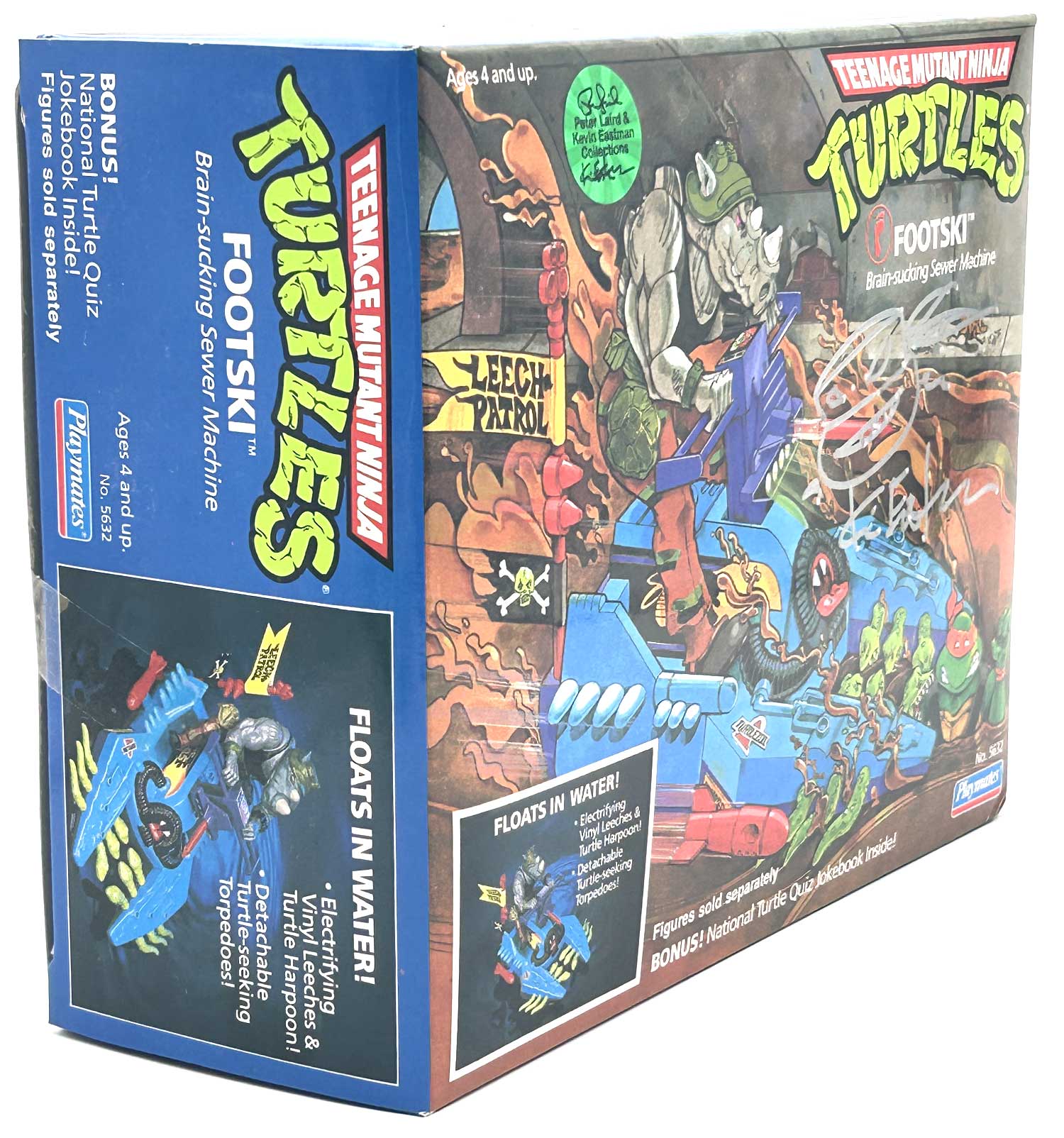 1989 Footski (Factory Sealed) with Eastman and Laird Hologram COA AND Signed with Remarque by Kevin Eastman - Image 3
