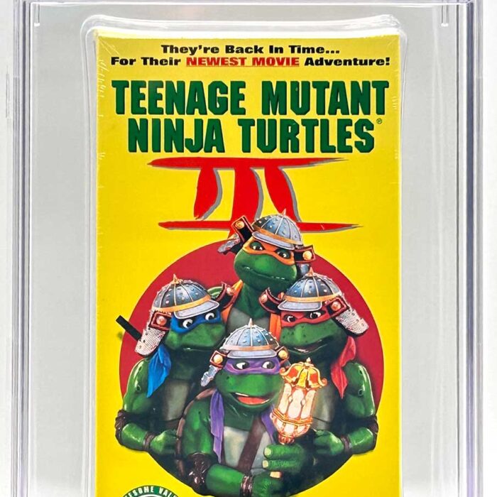 TMNT Movie III VHS CGC Pedigree Grade 9.8 SIGNED