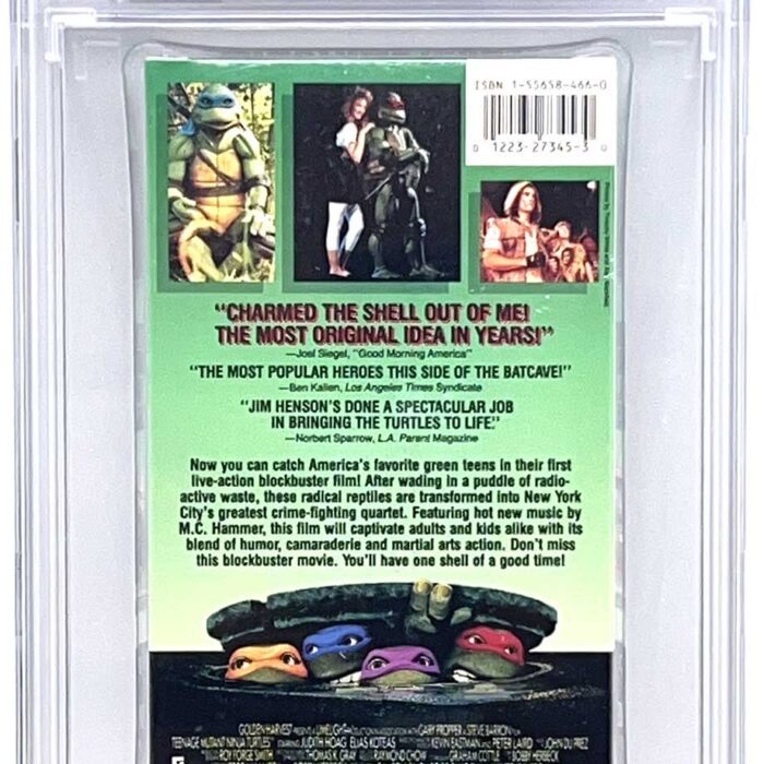 TMNT The Movie VHS 1990 CGC Pedigree Collection Grade 9.8 Signed