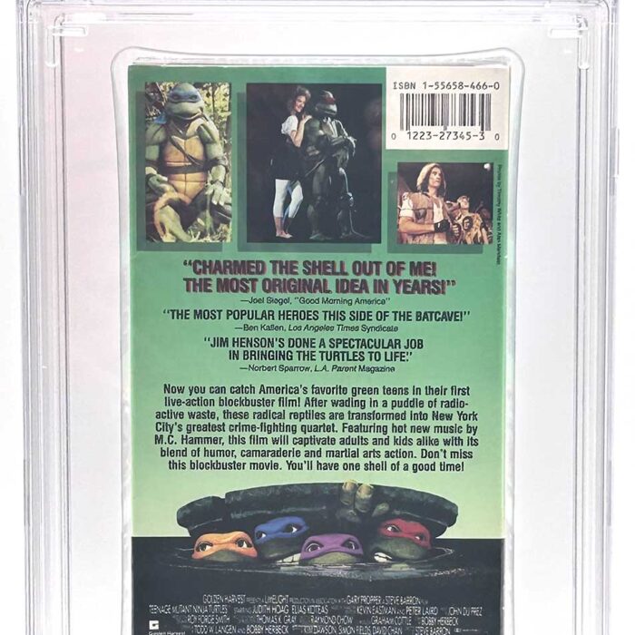 TMNT  The Movie VHS 1990 CGC Pedigree Collection Grade 9.9 Signed
