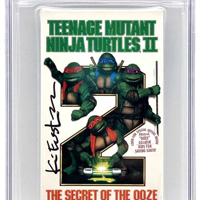 TMNT Movie 2: The Secret of the Ooze  1991 VHS CGC Pedigree Grade 9.9 Signed