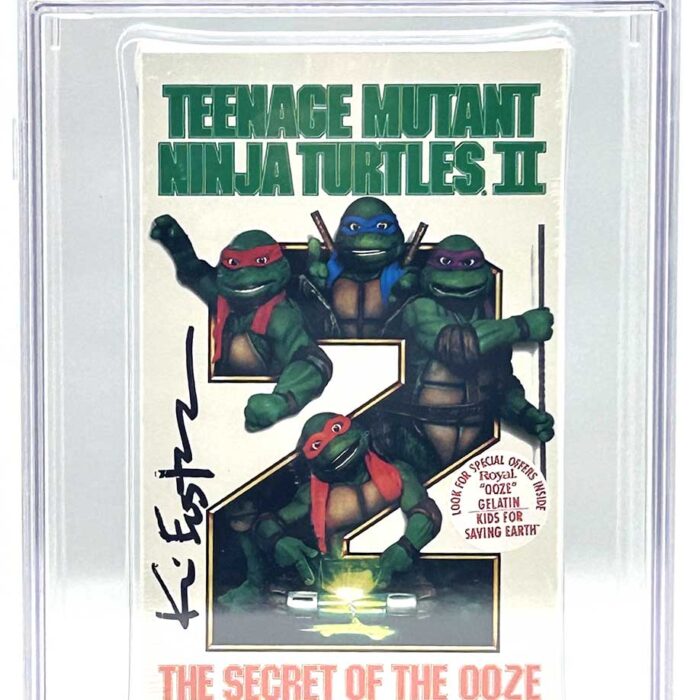 TMNT Movie 2: The Secret of the Ooze  1991 VHS CGC Pedigree Grade 9.9 Signed