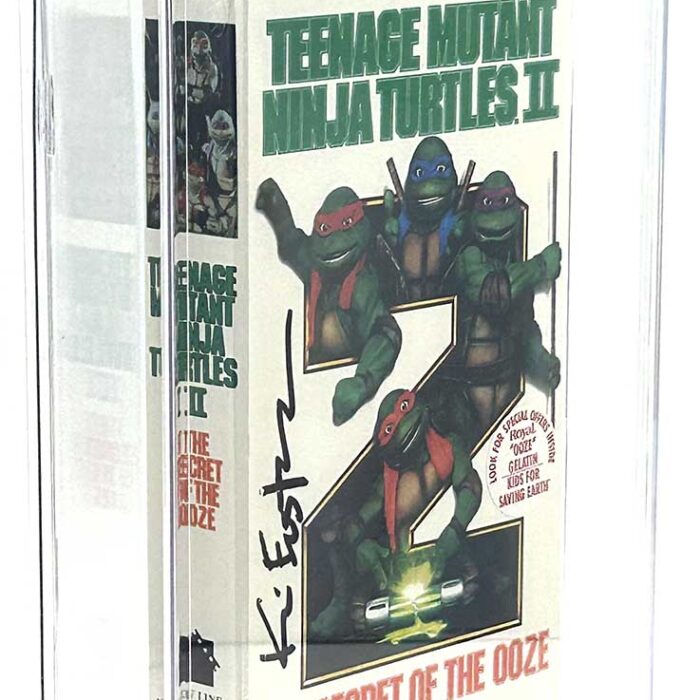 TMNT Movie 2: The Secret of the Ooze  1991 VHS CGC Pedigree Grade 9.9 Signed