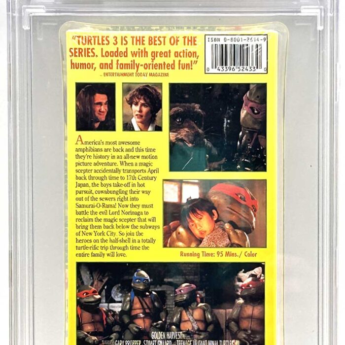 TMNT Movie III VHS CGC Pedigree Grade 9.8 SIGNED