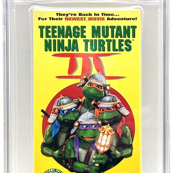 TMNT Movie III VHS CGC Pedigree Grade 9.8 SIGNED