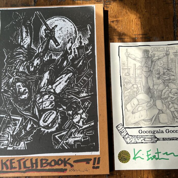 TMNT The Kevin Eastman Notebook Series: 2016 IDW Convention Exclusive with SIGNED tip-in-plate