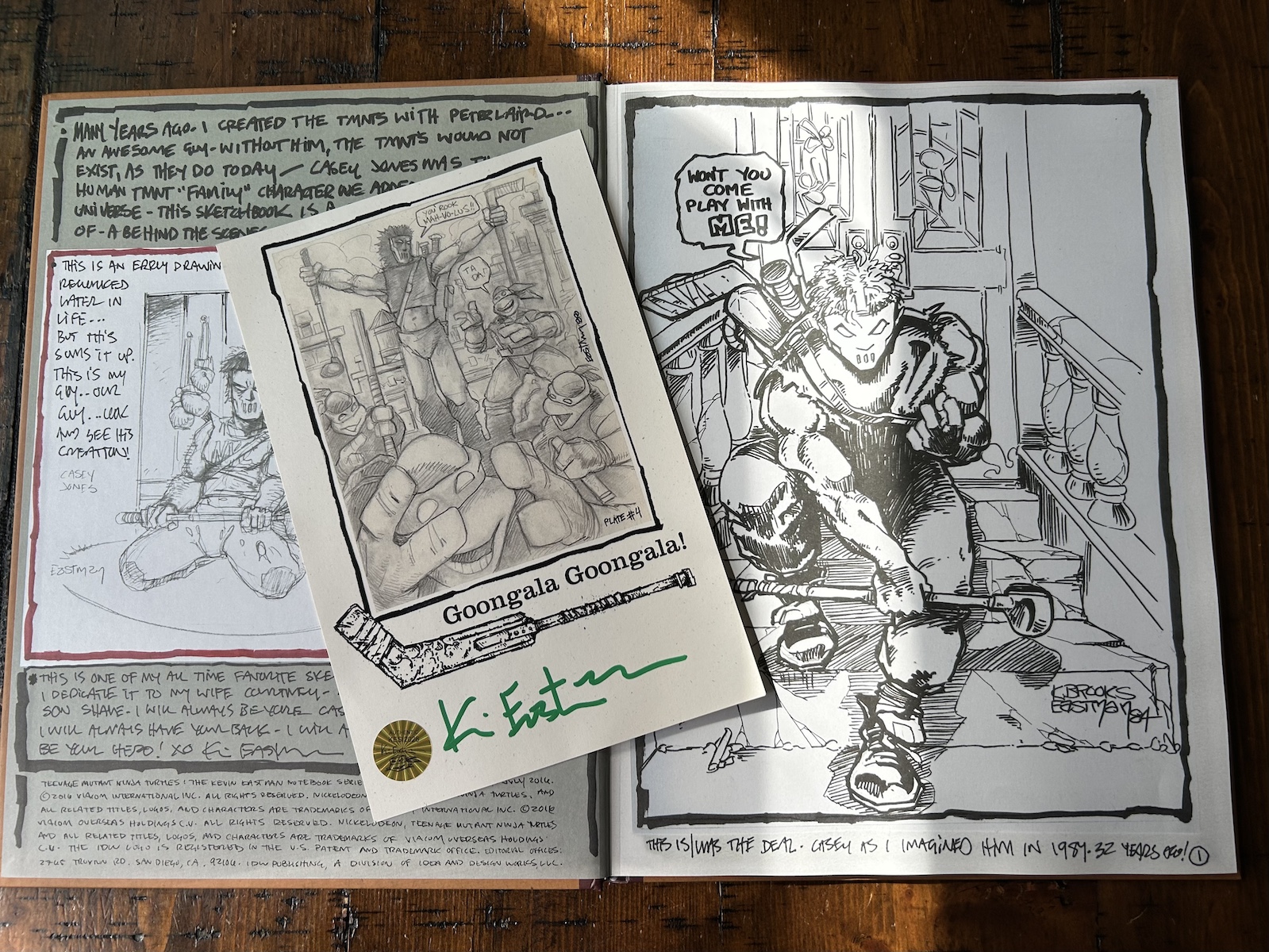 TMNT The Kevin Eastman Notebook Series: 2016 IDW Convention Exclusive with SIGNED tip-in-plate - Image 11