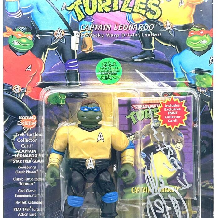 1994 Star Trek Captain Leonardo with Hologram COA Signed with Remarque by Kevin Eastman