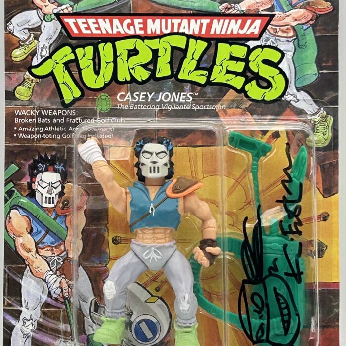 1989 Casey Jones with Hologram COA Signed with Remarque by Kevin Eastman UNPUNCHED