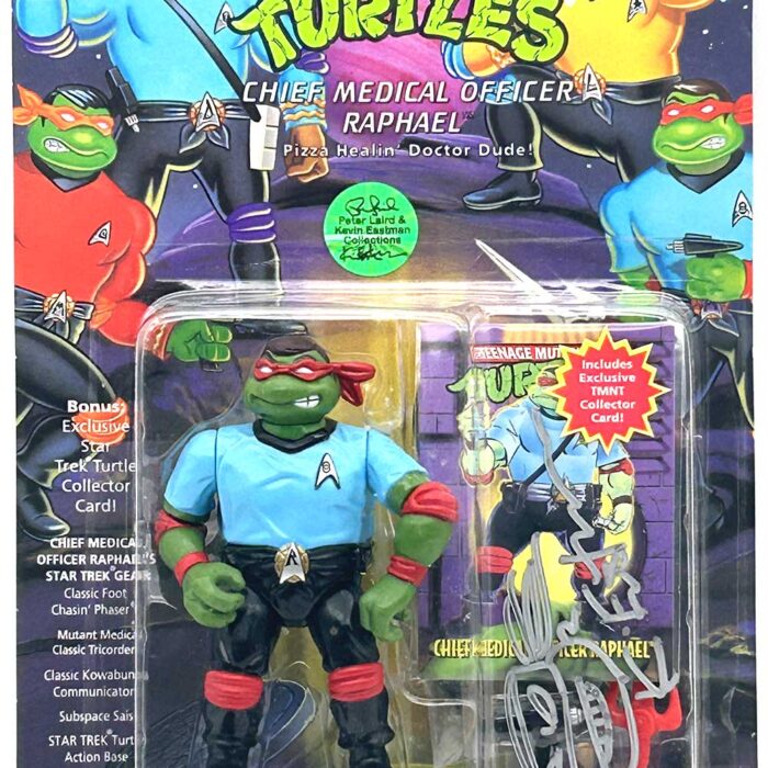 1994 Star Chief Medical Officer Raphael with Hologram COA Signed with Remarque by Kevin Eastman