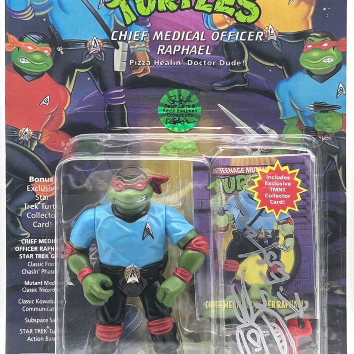 1994 Star Chief Medical Officer Raphael with Hologram COA Signed with Remarque by Kevin Eastman