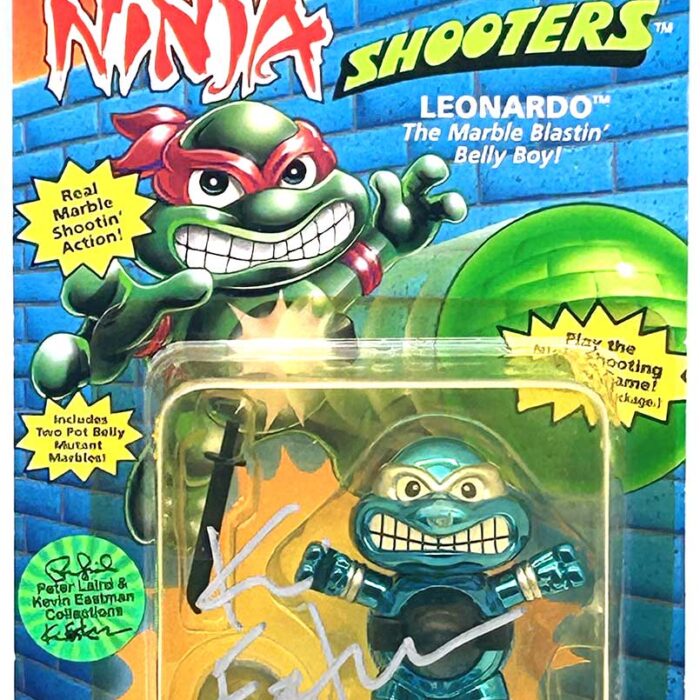 1995 Ninja Shooter Leonardo: The Marble Blastin’ Belly Boy with Eastman Signature and Hologram Label
