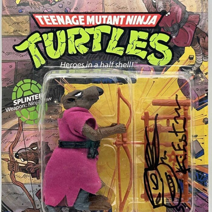 1988 Splinter with Hologram COA Signed with Remarque by Kevin Eastman UNPUNCHED