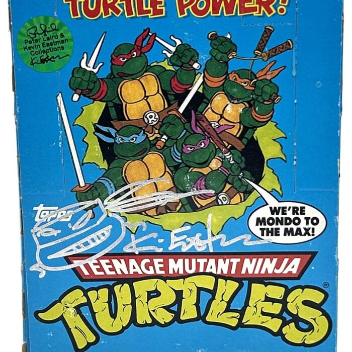 1989 TOPPS Turtle Power! Full Retailer Display with Eastman Signature Remarque and Hologram Label
