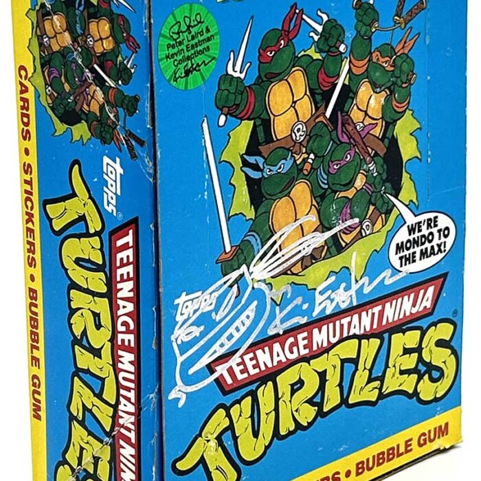 1989 TOPPS Turtle Power! Full Retailer Display with Eastman Signature Remarque and Hologram Label