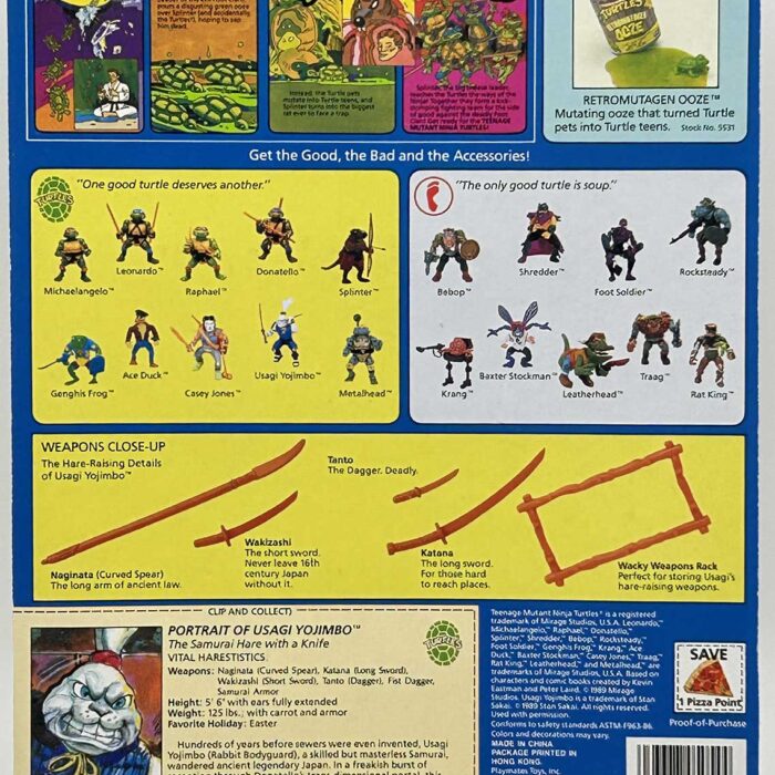 1989 Usagi Yojimbo with Hologram COA Signed with Remarque by Kevin Eastman UNPUNCHED