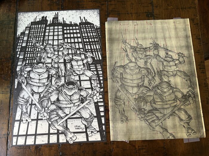 Eastman and Laird Original Art STUNNING 2026 Issue 300
