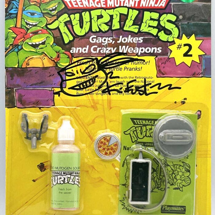 1988 Jokes, Gags and Crazy Weapons #2 with Hologram COA Signed with Remarque by Kevin Eastman
