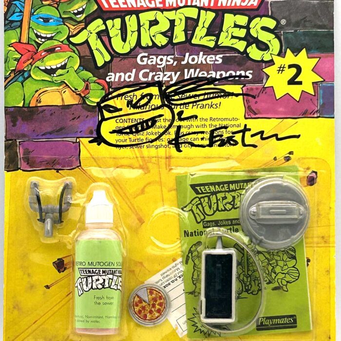 1988 Jokes, Gags and Crazy Weapons #2 with Hologram COA Signed with Remarque by Kevin Eastman