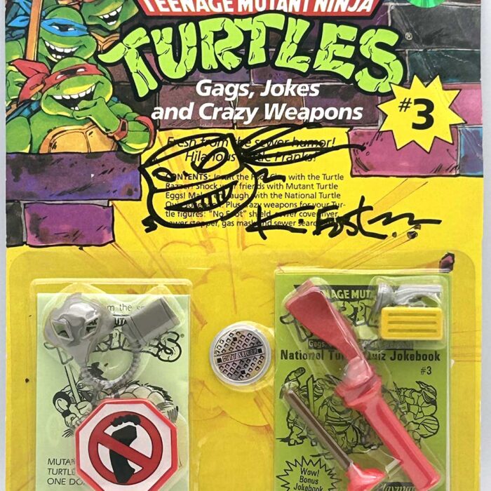 1988 Jokes, Gags and Crazy Weapons #3 with Hologram COA Signed with Remarque by Kevin Eastman
