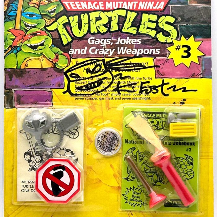 1988 Jokes, Gags and Crazy Weapons #3 with Hologram COA Signed with Remarque by Kevin Eastman