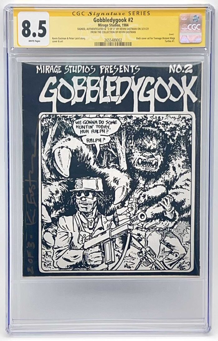 GOBBLEDYGOOK No. 2 8.5 CGC Yellow Signature Series – Signed and Authenticated by Kevin and from his PERSONAL COLLECTION
