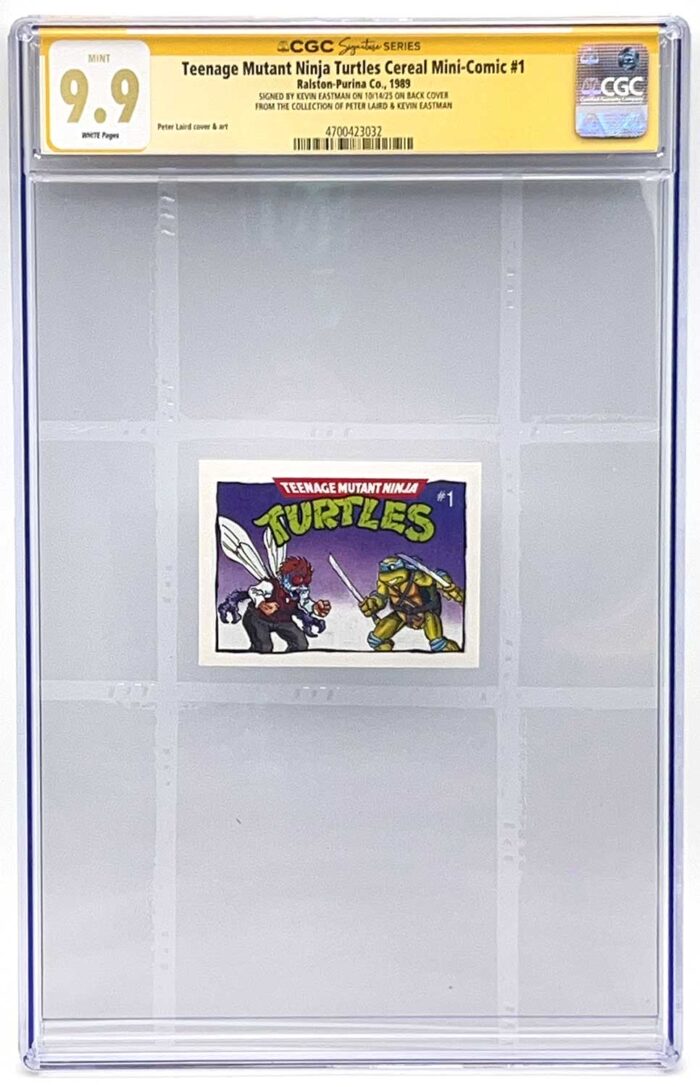 1989 TMNT Cereal Mini-Comic #1 CGC Signature Series Grade 9.8