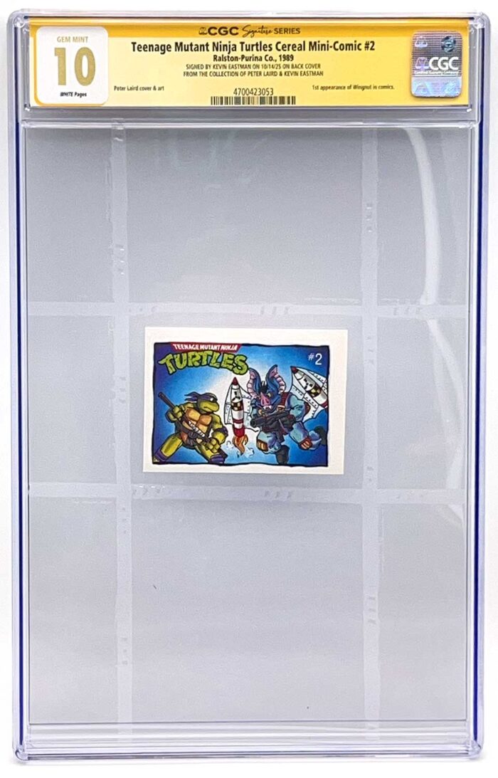 1989 TMNT Cereal Mini-Comic #2 CGC Signature Series Grade GEM MINT 10