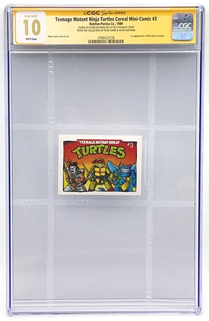 1989 TMNT Cereal Mini-Comic #3 CGC Signature Series GEM MINT 10