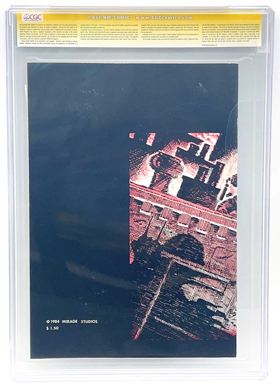 TMNT Book 1 Second Printing CGC Signature Series 8.5 Signed with Remarque from his PERSONAL COLLECTION - Image 2