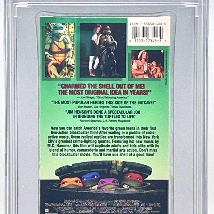TMNT  The Movie VHS 1990 CGC Pedigree Collection Grade 9.8 Signed
