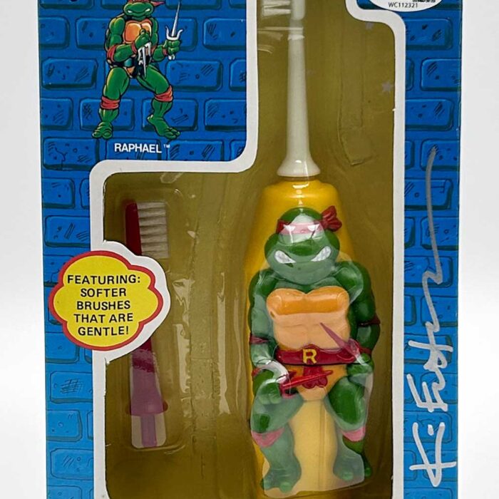 Very Rare Factory Sealed 1988 Battery Powered Raphael Toothbrush  Eastman SIGNED with JSA