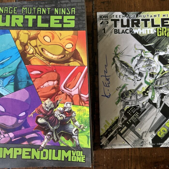 Teenage Mutant Ninja Turtles: Ongoing Compendium, Vol. 1 – by Kevin Eastman & Tom Waltz (Paperback) with BONUS Eastman Signed book