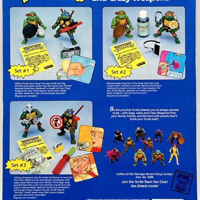 1988 Jokes Gags and Crazy Weapons #1 with Hologram COA Signed with Remarque by Kevin Eastman