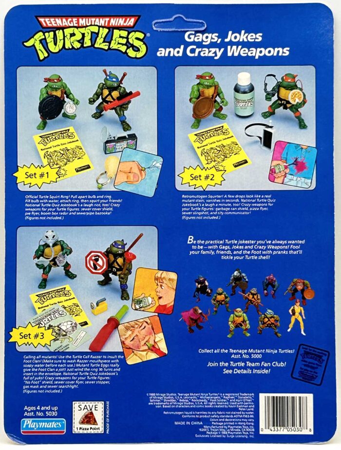 1988 Jokes Gags and Crazy Weapons #1 with Hologram COA Signed with Remarque by Kevin Eastman