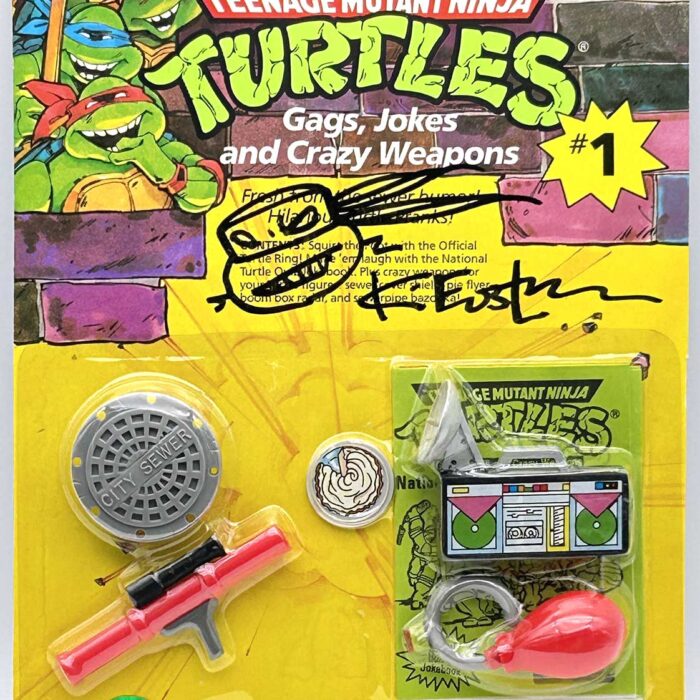 1988 Jokes Gags and Crazy Weapons #1 with Hologram COA Signed with Remarque by Kevin Eastman