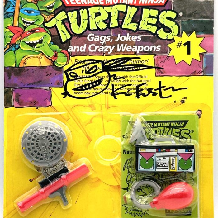 1988 Jokes, Gags and Crazy Weapons #1 with Hologram COA Signed with Remarque by Kevin Eastman