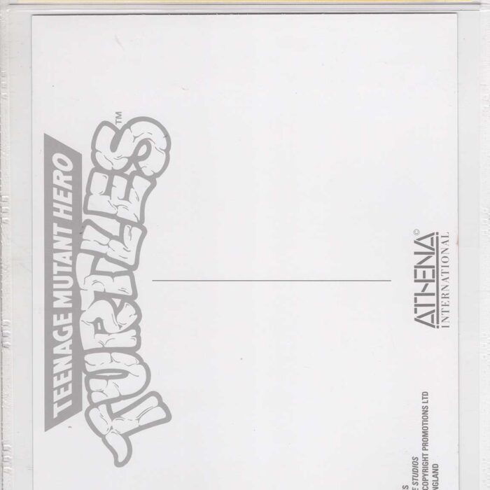 1990 Teenage Mutant Hero Turtles Promotional Colour Print Signed and CGC Signature Series Authenticated No Anchovies