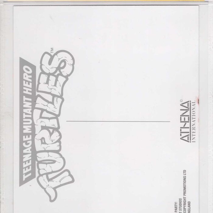1990 Teenage Mutant Hero Turtles Promotional Colour Print Signed and CGC Signature Series Authenticated No Pizza,No Party