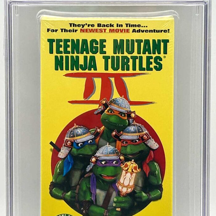 TMNT Movie III VHS CGC Pedigree Grade 9.6 SIGNED
