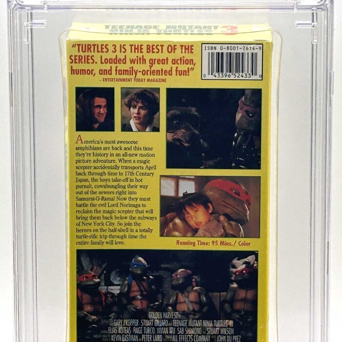 TMNT Movie III VHS CGC Pedigree Grade 9.6 SIGNED