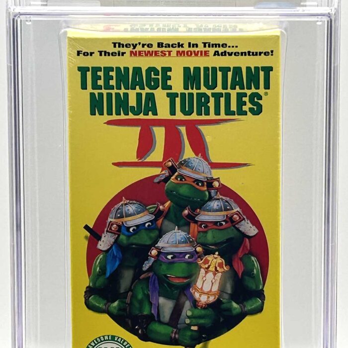 TMNT Movie III VHS CGC Pedigree Grade 9.6 SIGNED