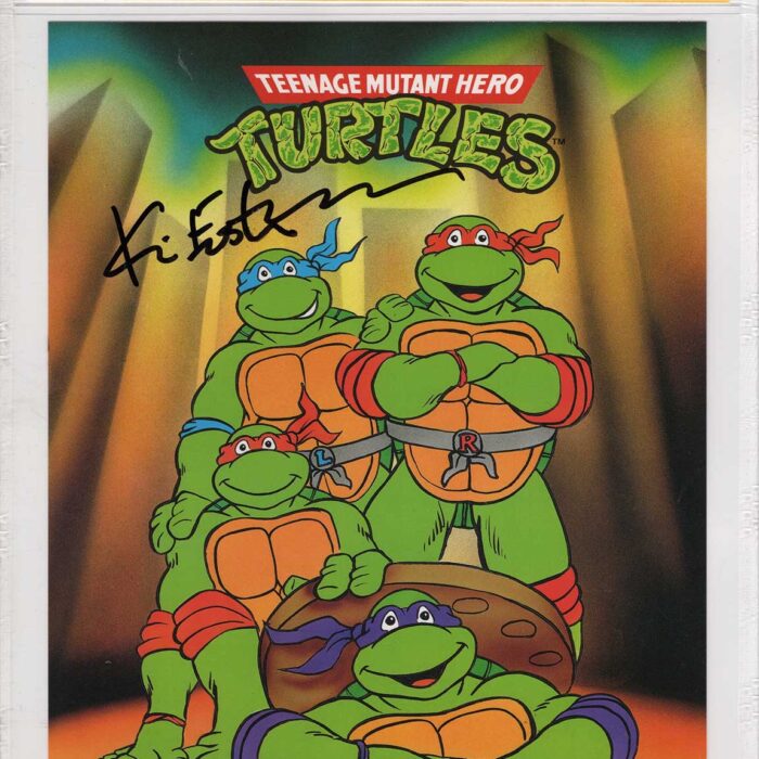 1990 Teenage Mutant Hero Turtles Promotional Colour Print Signed and CGC Signature Series Authenticated Turtle City