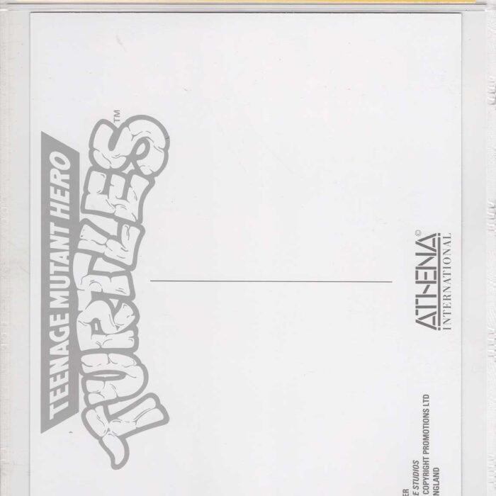 1990 Teenage Mutant Hero Turtles Promotional Colour Print Signed and CGC Signature Series Authenticated Turtle Power