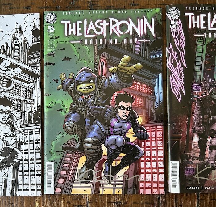 TMNT: The Last Ronin-Training Day One-Shot SIGNED 3 Book Set with Hologram COA Label