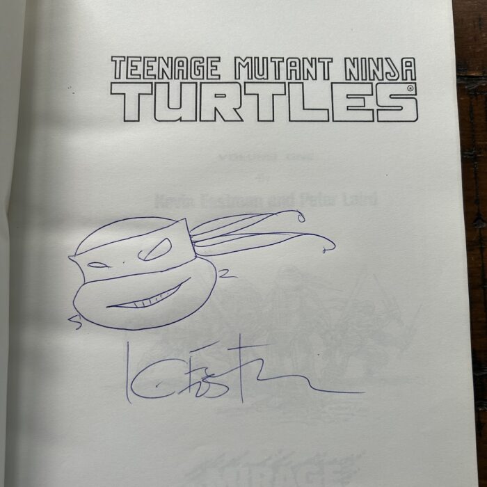 1988 Teenage Mutant Ninja Turtles Volume One – Signed with Head Sketch