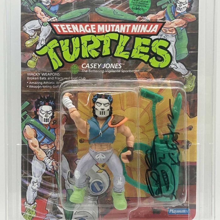 1989 Playmates TMNT Casey Jones On An Unpunched Card – Signed with Remarque