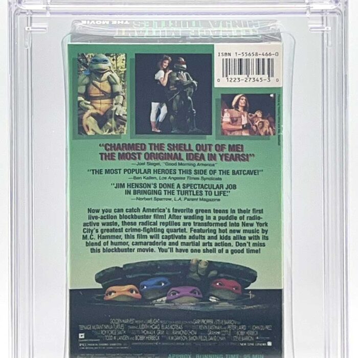 TMNT  The Movie VHS 1990 CGC Pedigree Collection Grade 9.8 Signed